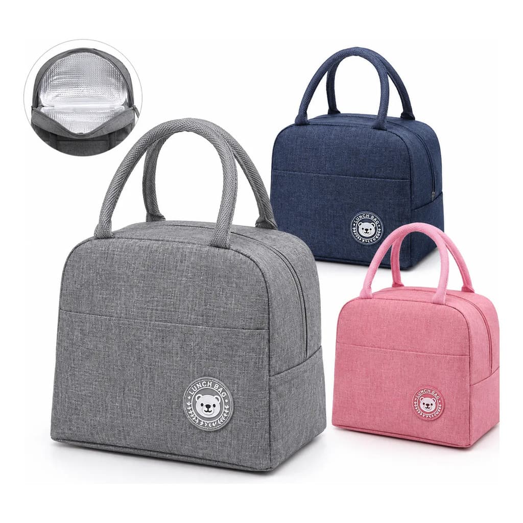 Bolsa Marmita Lancheira Térmica Alça Trabalho Fitness Porta