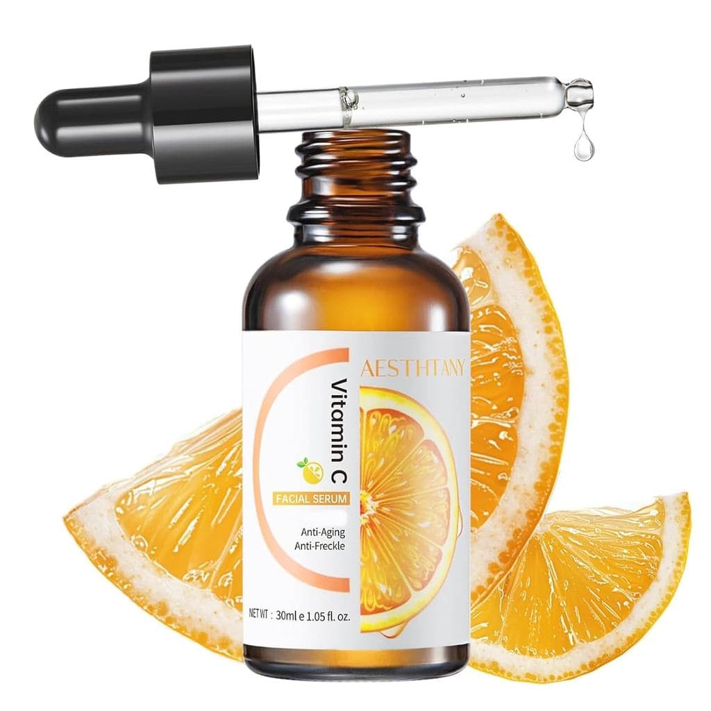 Sérum Facial de Vitamina C - Sérum Facial com Ácido Hialurônico e Vitamina C - Hidratante, Umectante e Antienvelheciment