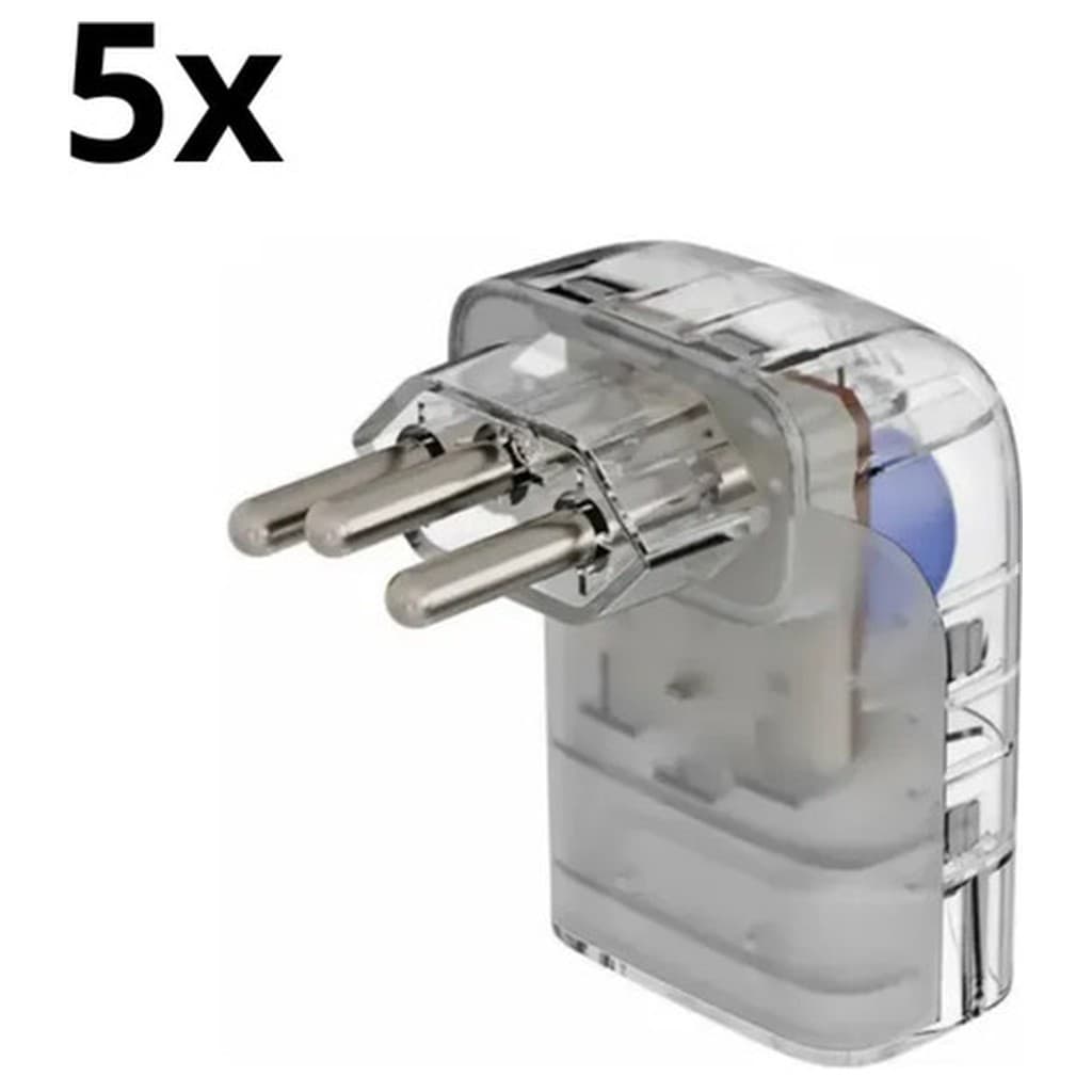 Kit 5 DPS Classe 3 Iclamper Pocket Fit 10A 127/220V Protetor Surtos Elétrico Tomada