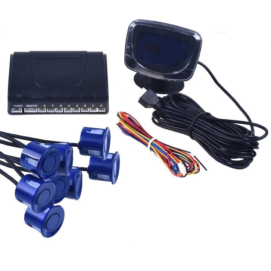 Sensores De Estacionamento Do Carro Auto Parktronic LED Com 8 Reverso Backup Radar Monitor Buzzer Detector