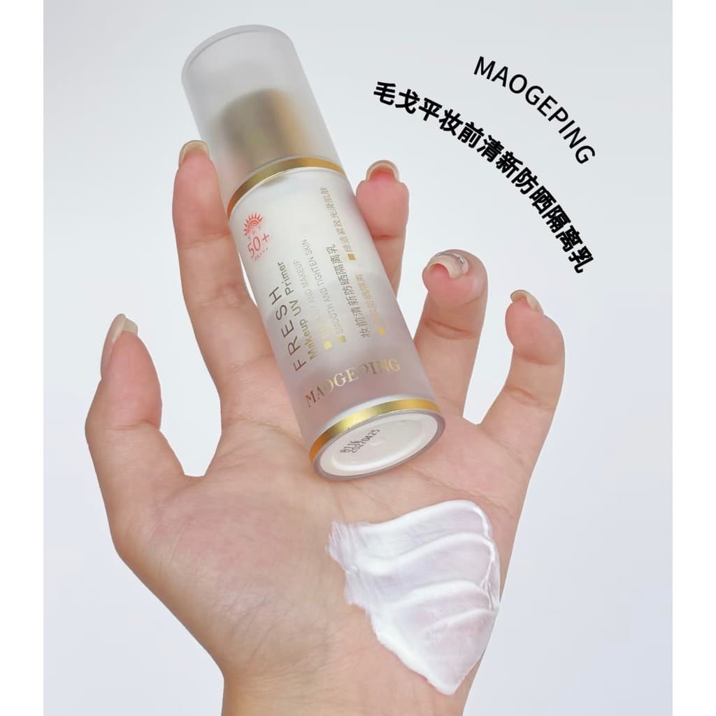 Nova Embalagem Armário Nacional 正.Pinchao Refrescante Leite Pele Cabelo Go Flat Makeup Primer Loção Protetor Solar Fresc