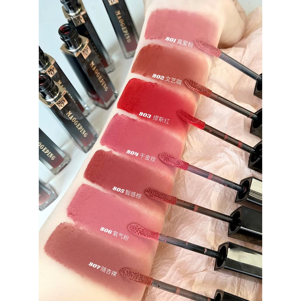 Armário Nacional 正.Produto Pronto Estoque Especial.Gabinete Novo Produto Mao Geping Air Warehouse Lip Glaze Soft Mist Ma