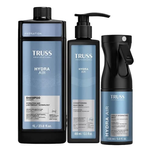 Kit Shampoo. Máscara E Bruma Truss Hydra Air 1l/400/150ml