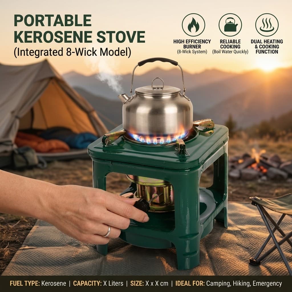 Queimador De Piquenique Leve Para Camping Compacto E Resistente Ao Vento Caminhadas