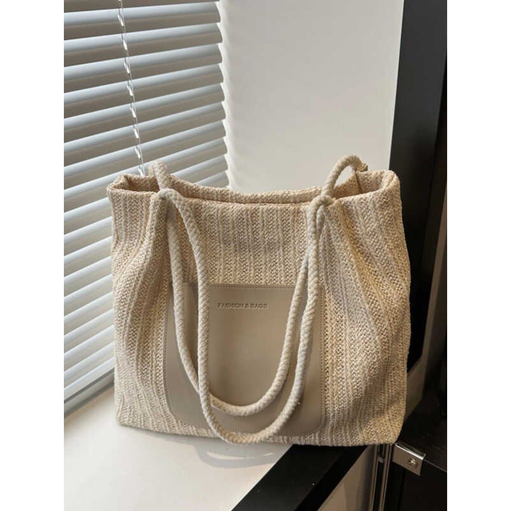 bolsa transversal feminino Bolsa Bolsa feminina verão textura High-End nicho bolsa de palha