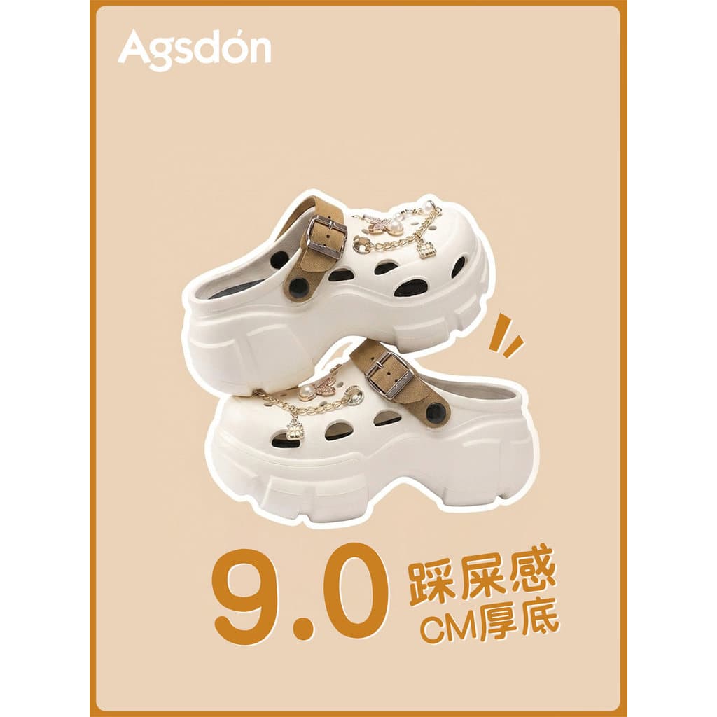 Aogushi Dengdong sapatos femininos desgaste exterior 2026 novo estilo verão sapatos femininos de sola grossa sandálias a