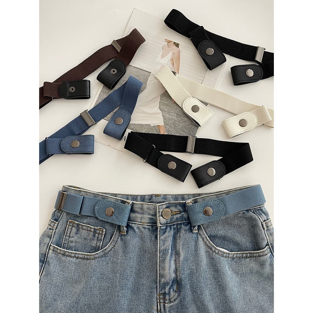 cinto feminino plus size cinto feminino largo Cinto preguiçoso invisível Jeans masculino feminino cintura elástica elást