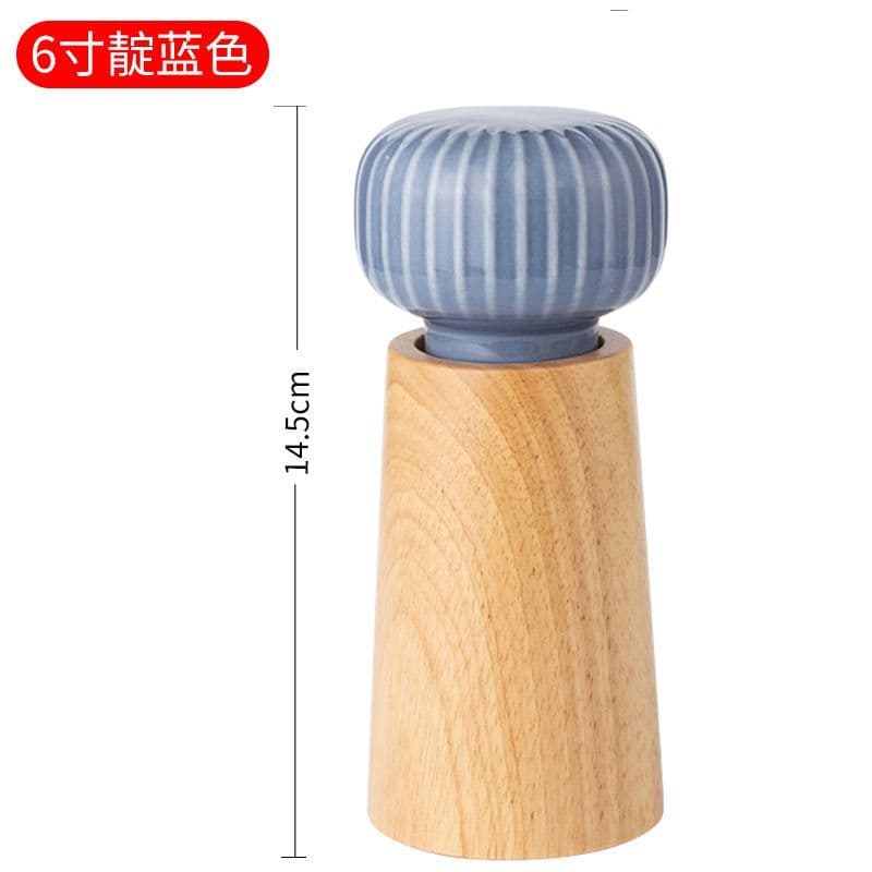 20cm índigo nórdico dinamarca Manual moedor de pimenta sal grosso tempero núcleo cerâmico garrafa moagem