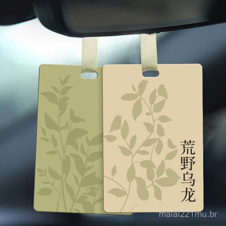 Novas pastilhas de perfume com aroma de chá, aromatizador de ar para carro, interior de carro, casa, cartões difusores p