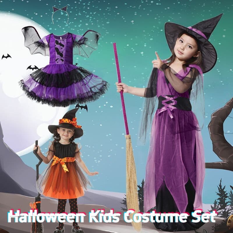 [Envio no mesmo dia] Fantasia de Halloween para crianças, fantasia de Anime, fantasia de bruxa, cosplay, fantasia de Hal