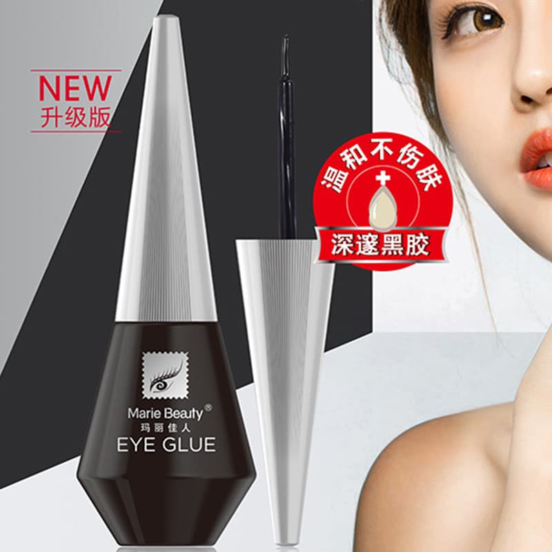 Nova Mary Lady cola dupla pálpebra cola estúdio dedicado cola de cílios postiços pequena capa vermelha cola preta