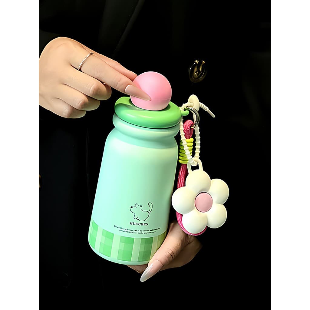 Copo térmico de alto valor para meninas 2026 novo estilo estudante portátil copo de armazenamento frio copo de café de a