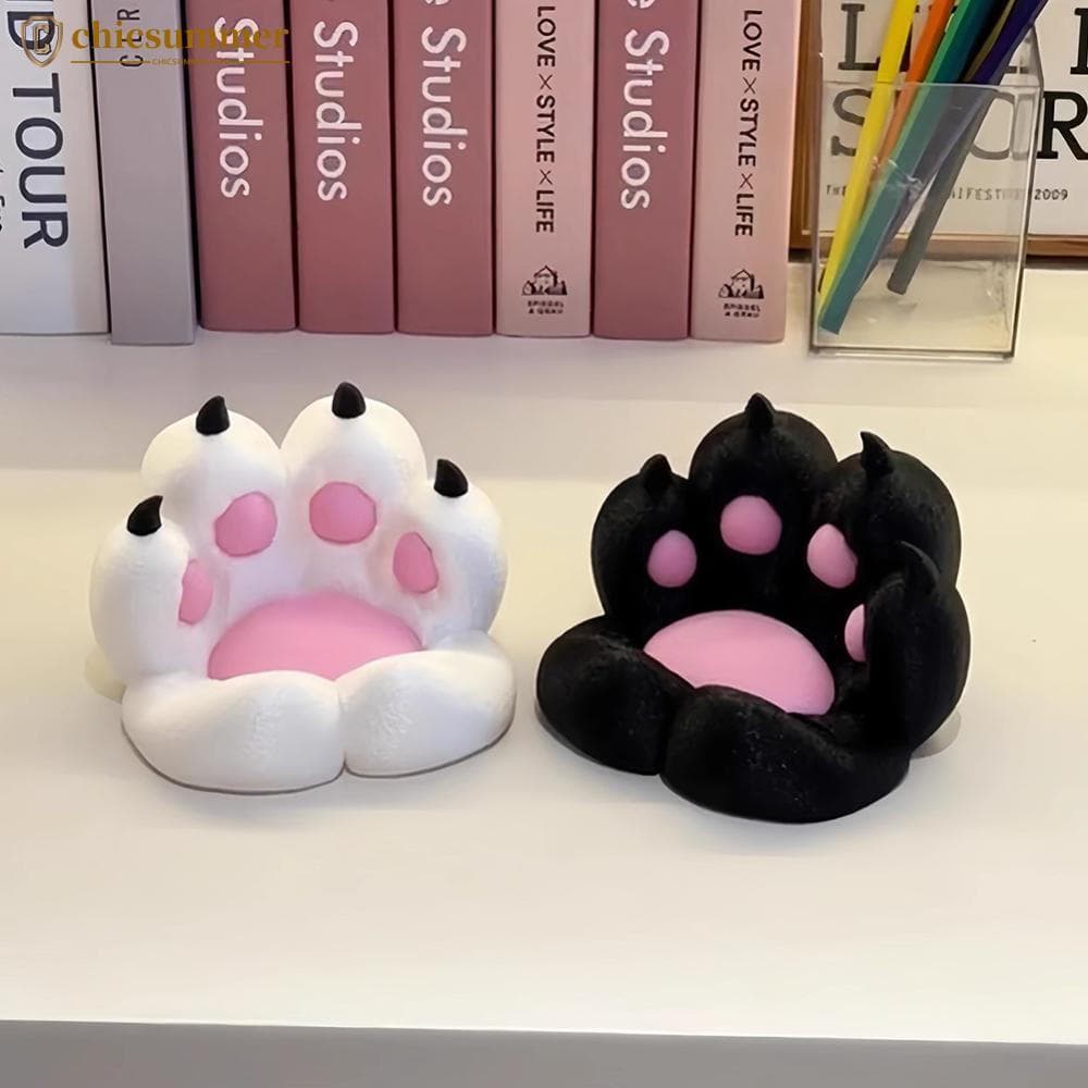 CHICSUMMER Suporte De Telefone Com Pata De Gato Impresso Em 3D Ornamento De Mesa Fofo Criativo Para Escritório Decoração
