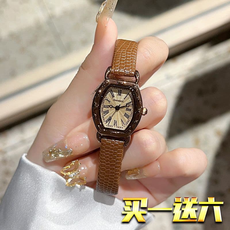 relogio feminino luxo relogio feminino pequeno delicado Relógio feminino à prova dwaterproof água pulseira de couro genu