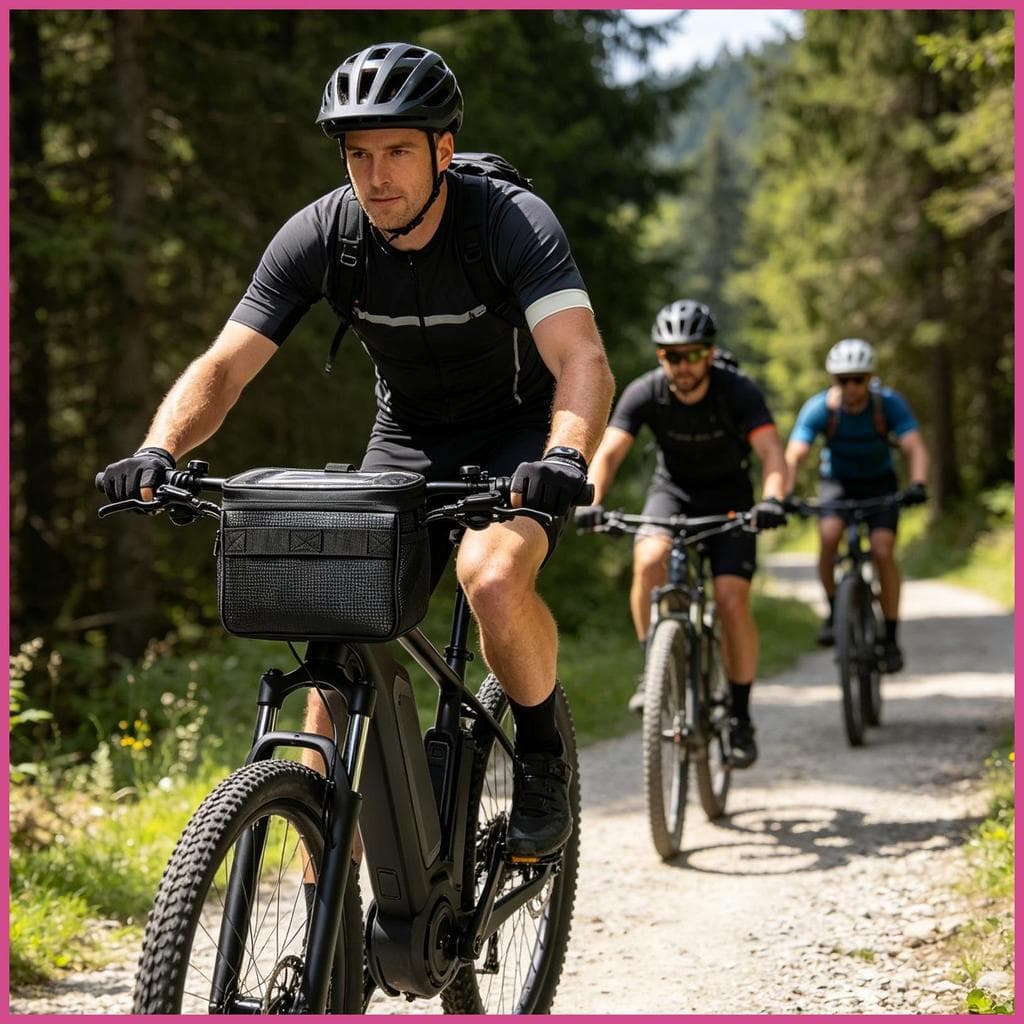 Sacos De Guiador Para Bicicleta , Bolsa Organizadora À Prova D'água Com Alça Removível Frontal Deslocamento mubow1br
