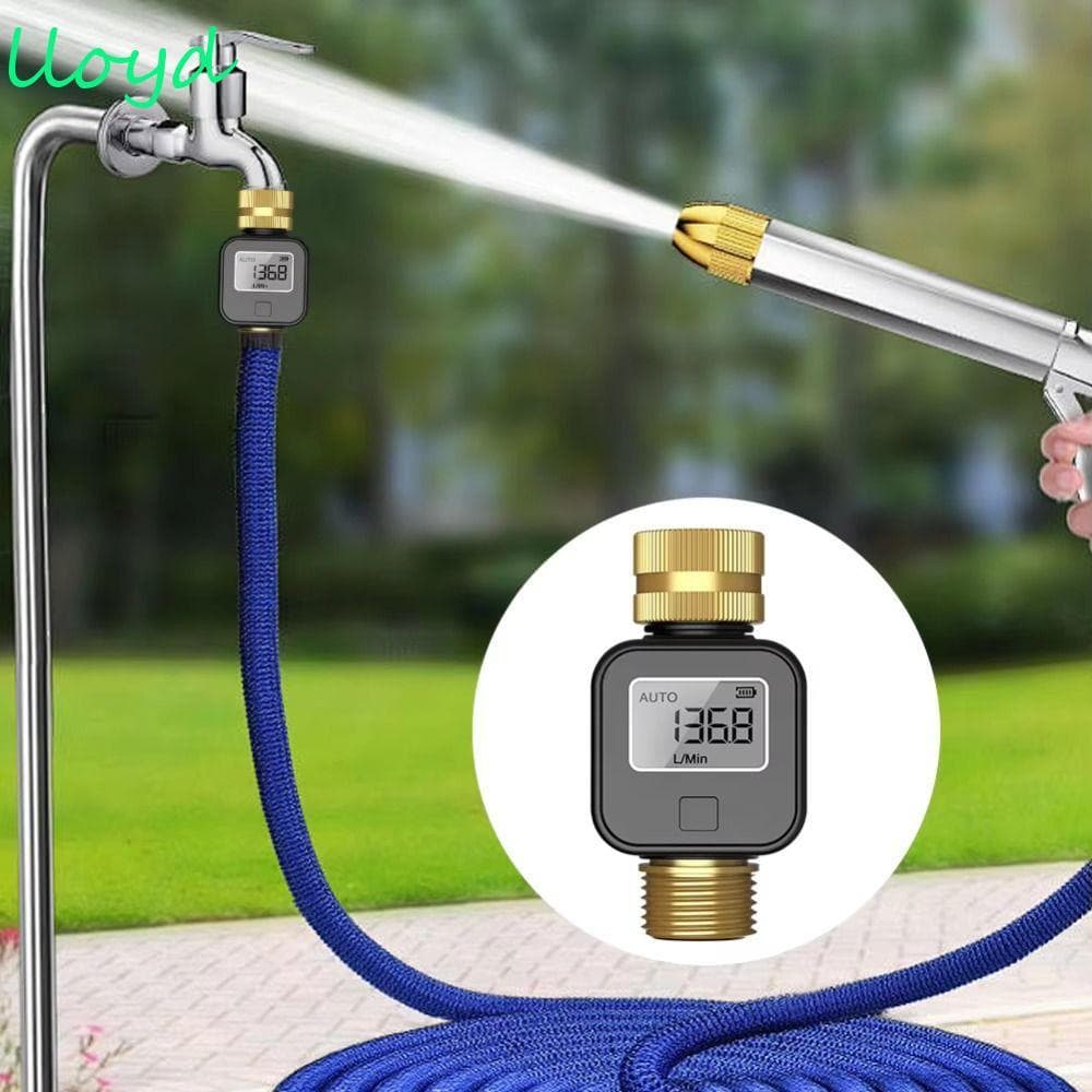 Medidor Digital De Fluxo De Água LLOYD , De Teste De Consumo Com Display LCD De Entrada De Latão , Multifuncional