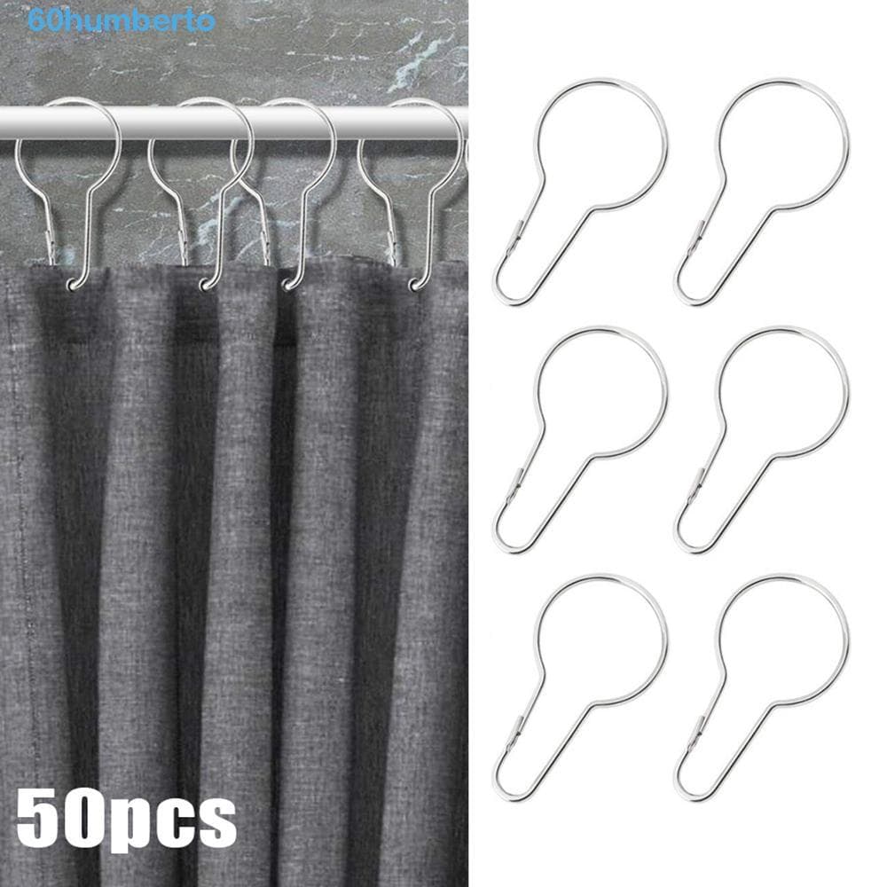 HUMBERTO Cortina Gancho Metal 50PCS Cabide Prático