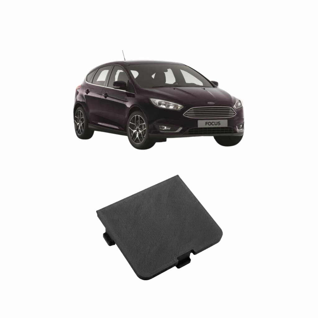 Tampa Reboque Traseira Para-choque Ford Focus Hatch 2016 2017 2018 Acabamento Tampa Gancho Reposição