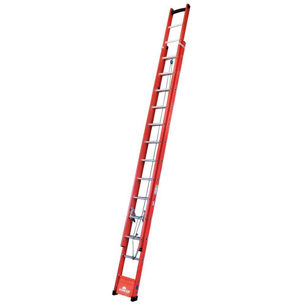 Escada Extensiva Em Fibra 14/24 Degraus 110Kg 7,20m Worker