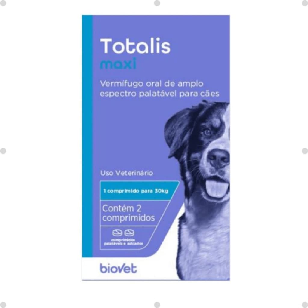 Totalis Maxi 2 Comp Vermífugo pra Cães