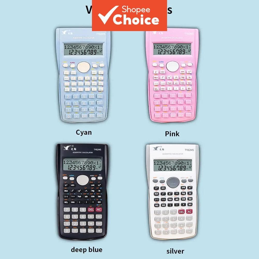 Calculadora Científica Com Tela LCD De 2 Linhas , 240 Funções Tampa Deslizante , Ideal Para Professores , Alunos E Mater