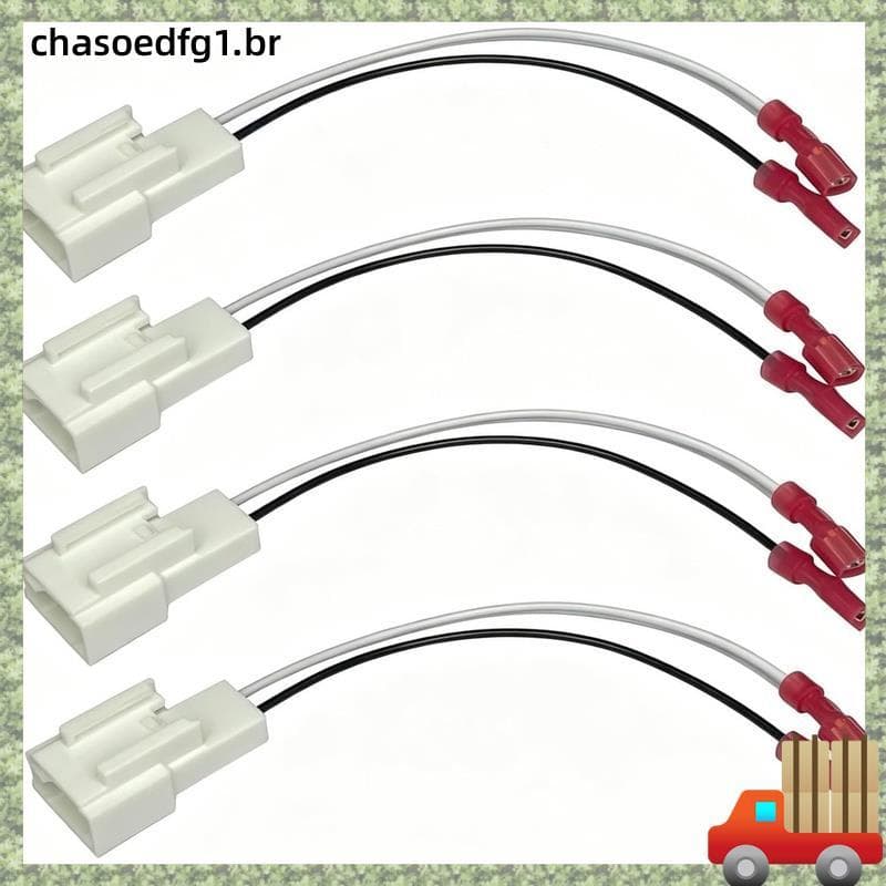 1 Conjunto/4 Fios De Alto-Falante , Chicotes De Cabos E De Subwoofer Para Plugues Adaptadores De Carro .