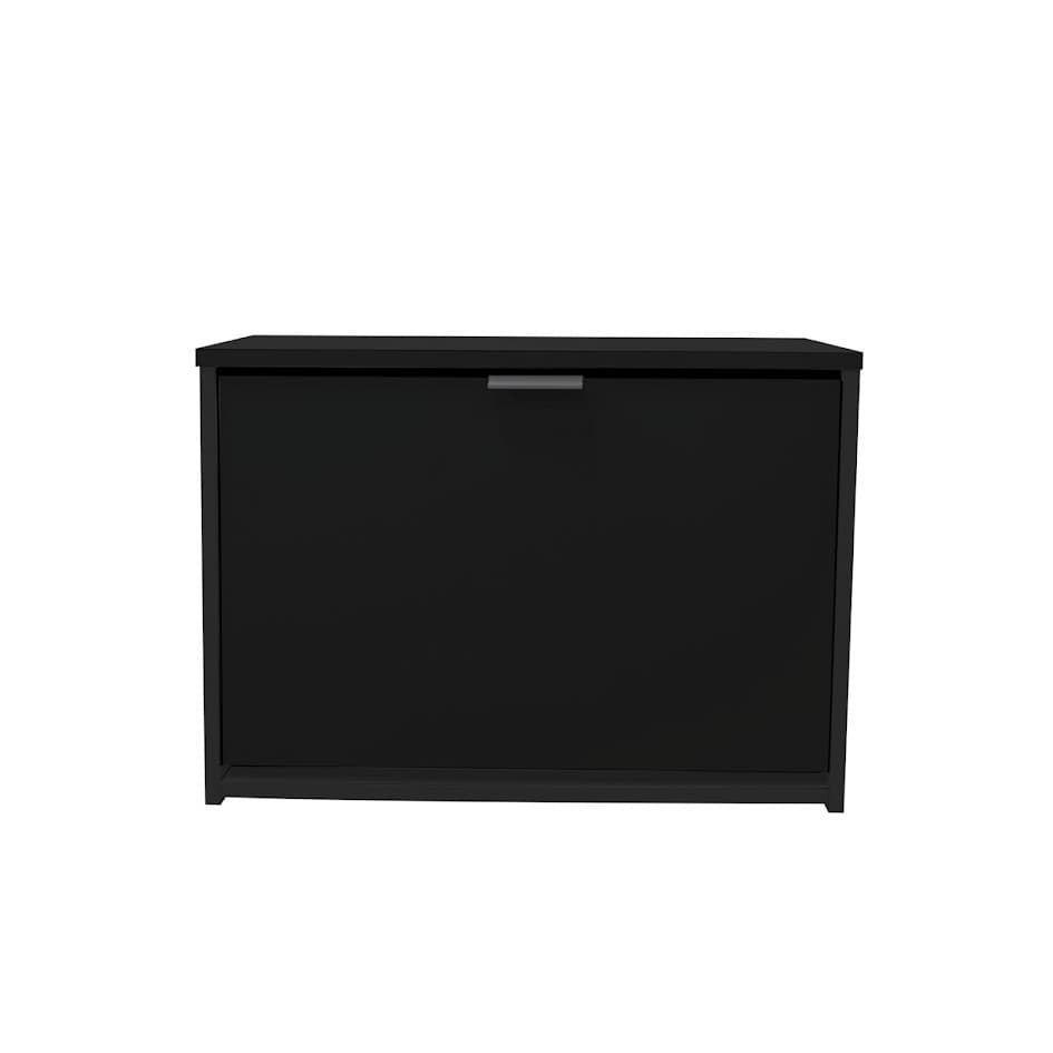Sapateira Organizadora Mercurio I 1Gav P/6 Pares MDP 12mm Com Puxadores Preta