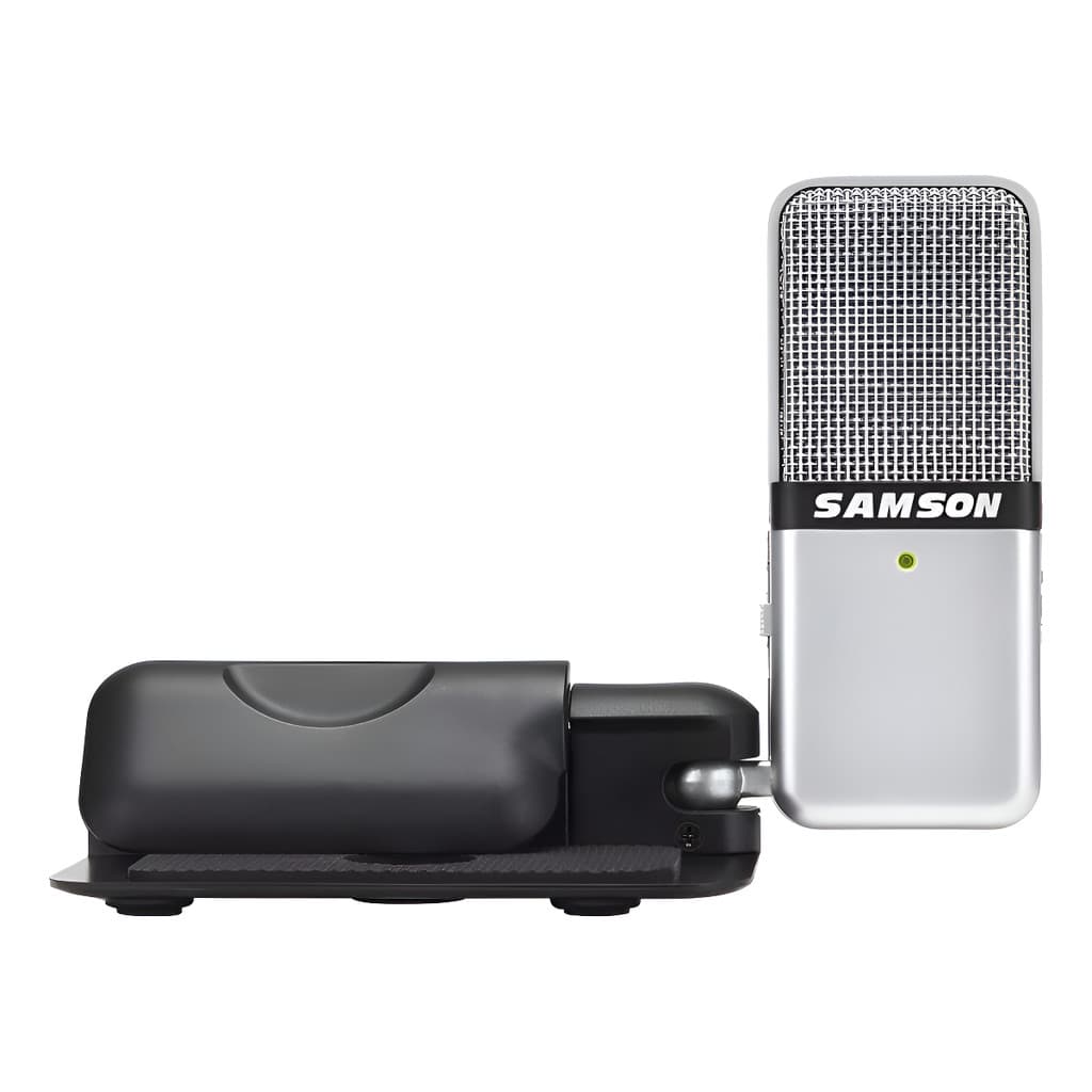 Microfone Samson Go Mic Condensador Cardioide Prata Silver