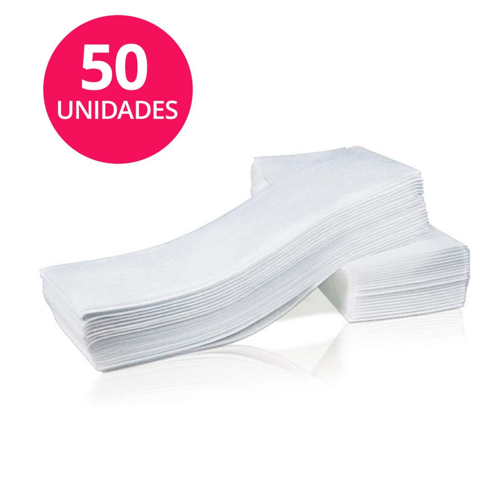 50 Lenços TNT p/ Depilação – Cera Quente/Fria – Profissional e Doméstico  Não Rasga ENVIO IMEDIATO