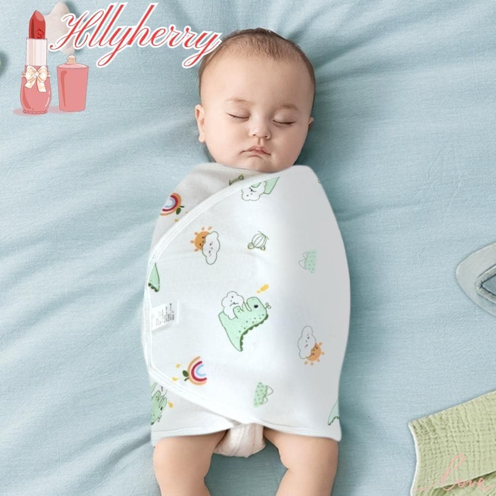 HLLYHERRY Cobertor Para Bebê , Saco De Dormir Anti-Susto De Desenho Animado Envoltório De Recém-Nascidos De Algodão