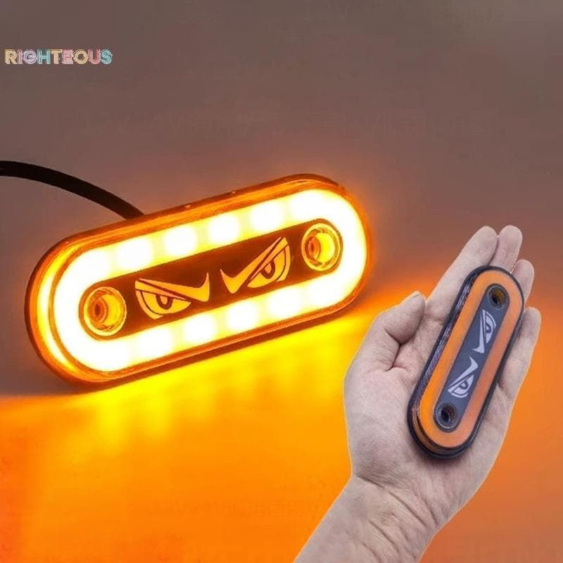 Rightrous Alta Visibilidade 12V/24V LED Marcadores Laterais Piscando E Modos De Luz Constante Para Caminhões Reboques Mo