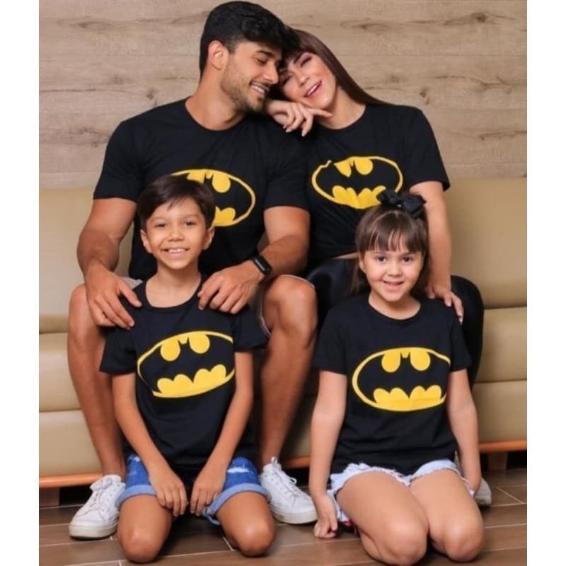 Camiseta Feminina ou  Masculino Adulto ou Infantil Personalizada Moda Geek Batman Familia Heroí Trevix!