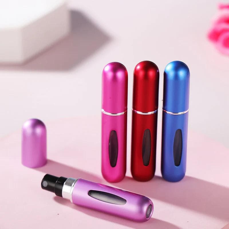 Mini pulverizador de perfume garrafa recarregável 5ml portátil perfume Sub-engarrafamento inferior bomba reta Push tipo