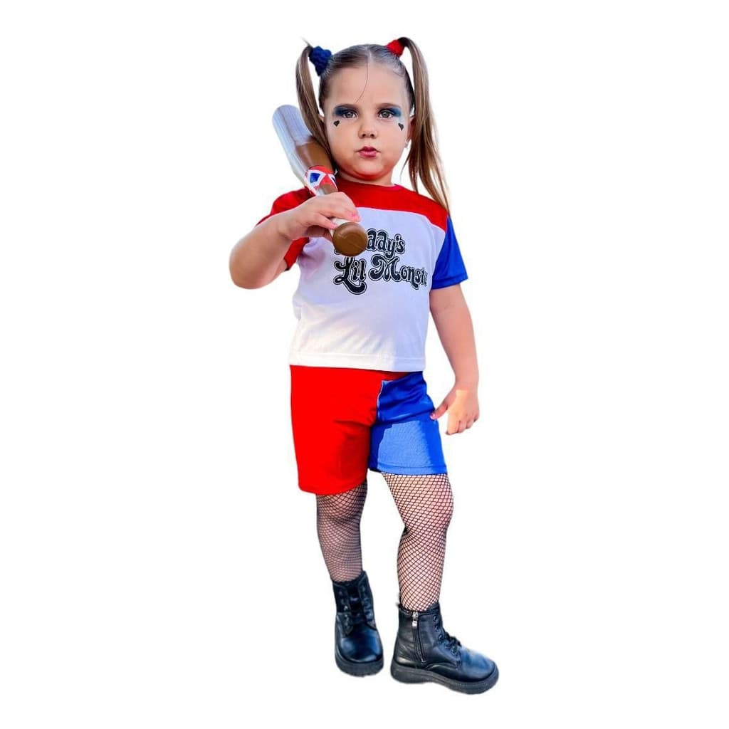 Roupa Arlequina  Fantasia Infantil  Alerquina Tema Festa Carnaval