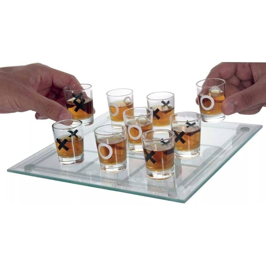 Jogo da Velha 10 PeÃ§as Drinks Shot com Tabuleiro