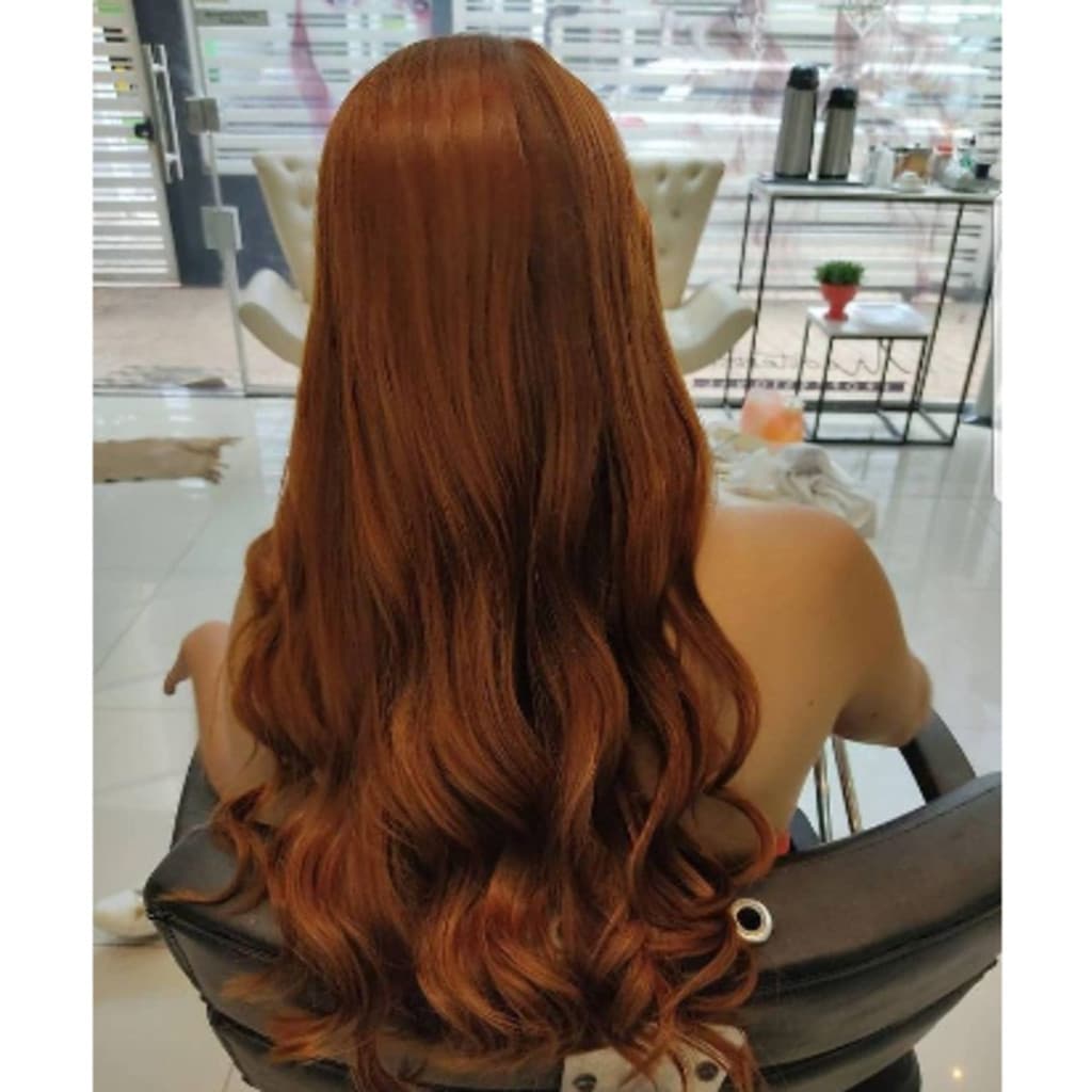Aplique Tic Tac Para Mega Hair Em Fibra Orgânica Cor Ruivo LISO - Utimix Muita