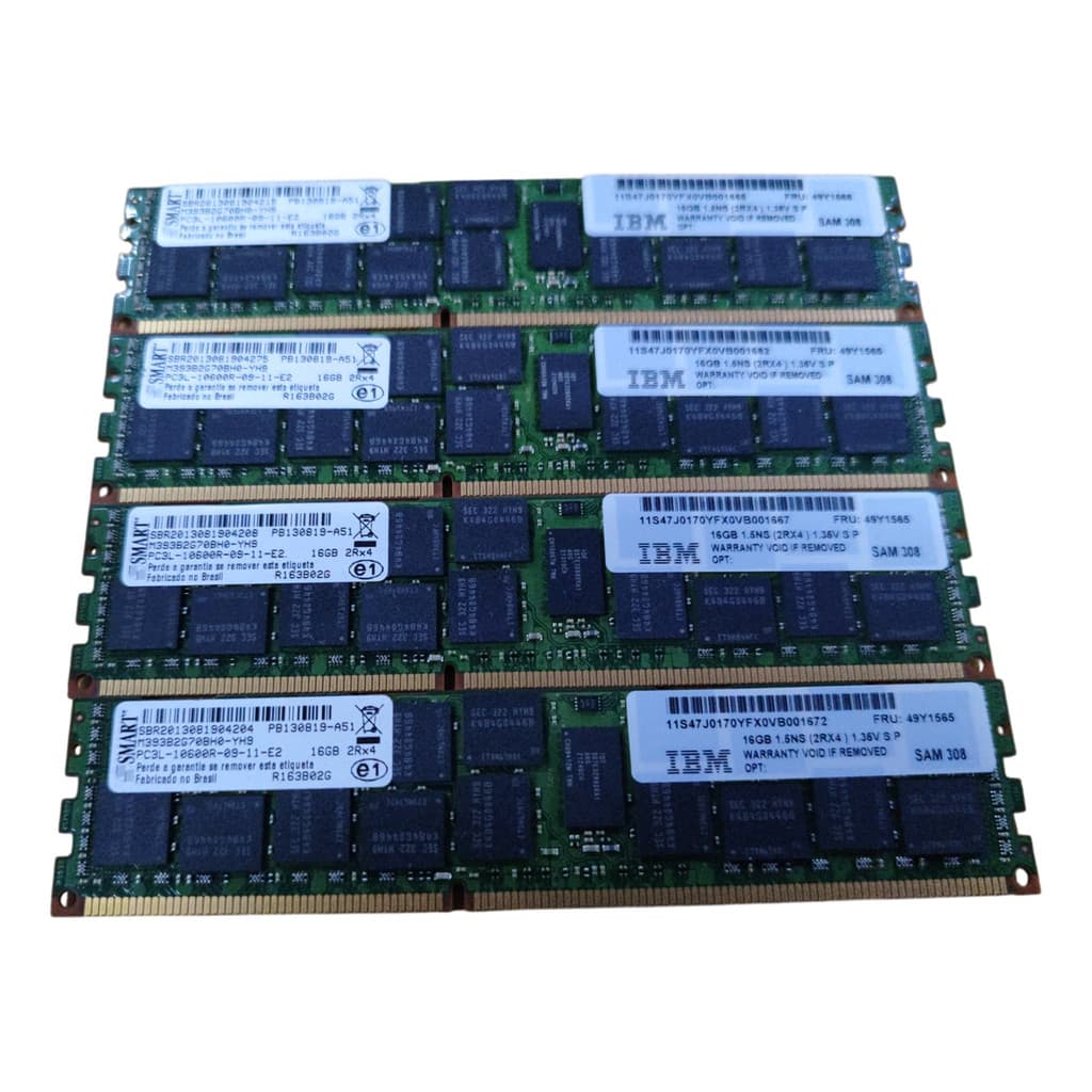 Memória Rdimm 64gb Pc3-12800r Ibm System X3850 X5 / X3950 X5