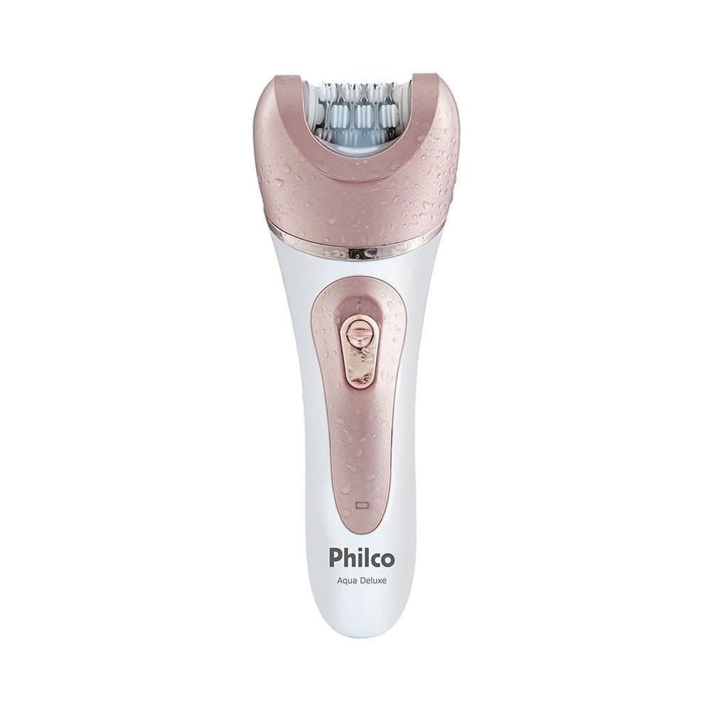 Depilador Philco Aqua Deluxe PDP01R Sem Fio Branco / Rosa Bivolt