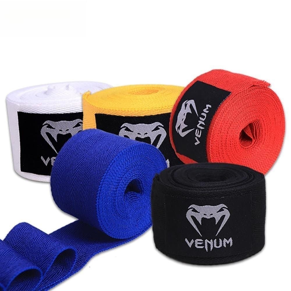 1Par 1.5M/3M/5M Bandagens de Boxe Sanda Muay Thai Treinamento Autoadesivas Micro Elásticas Envoltórios de Mão Esportivos