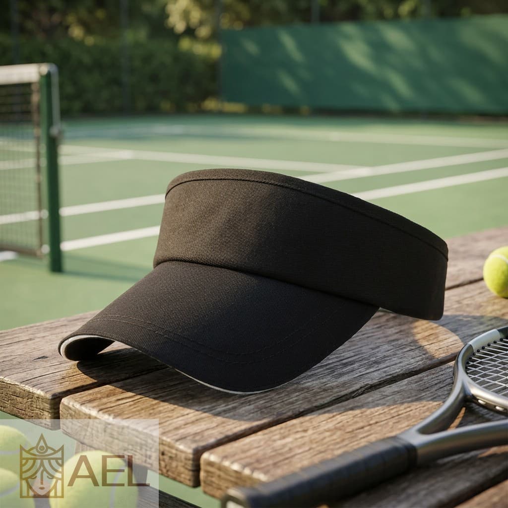 Boné De Sol Masculino Oco De Poliéster Respirável Para Esportes Ao Ar Livre Chapéu Aba Ajustável