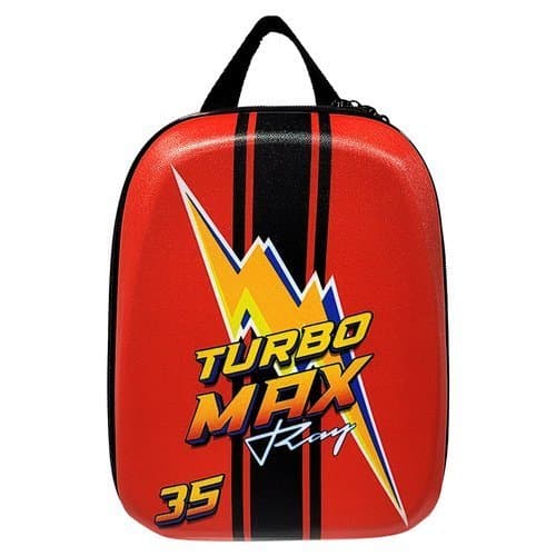 Mochila Infantil Turbo Max Ray Pequena Vermelha Resistente Leve Escolar Confortavel