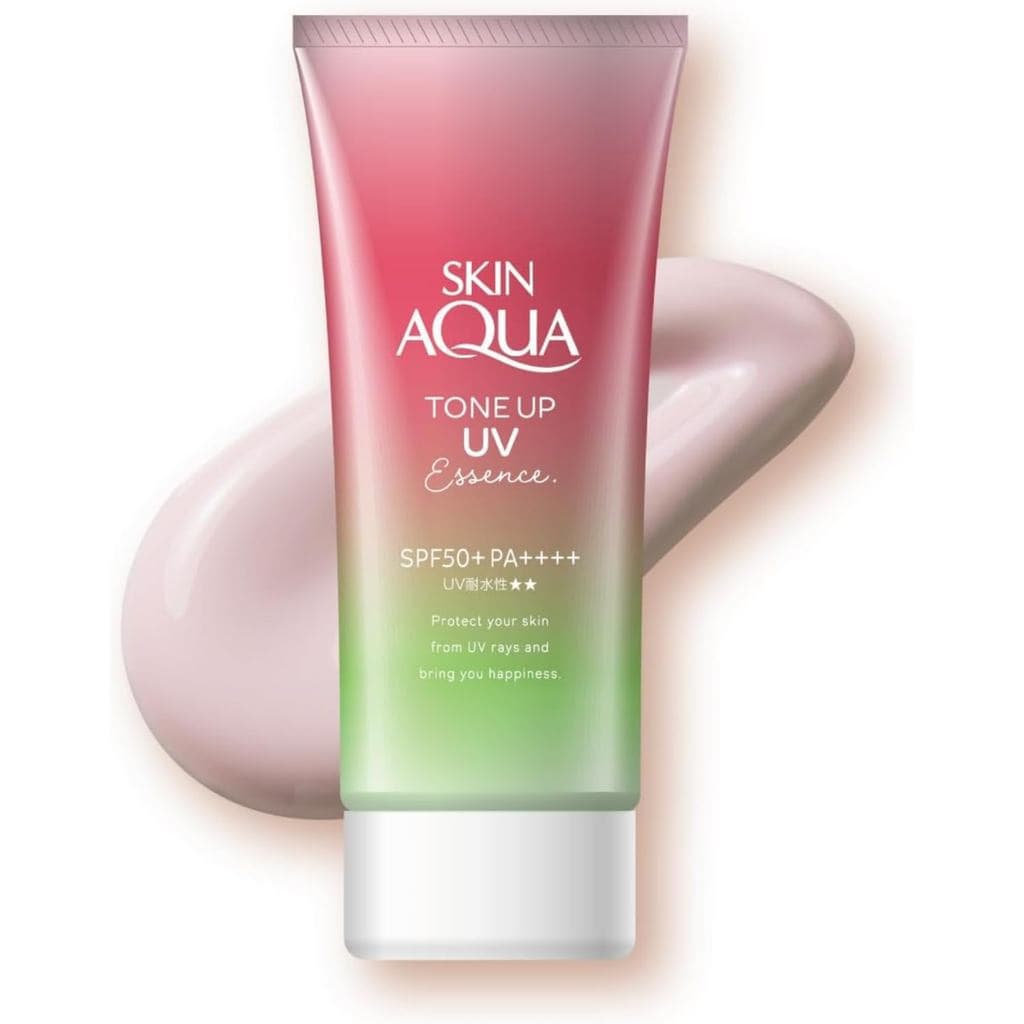 AquaSunscreenToneUpUVEssence2.82oz(80g)-HappinessAuraRose(Rosa, Sem Fragrância)