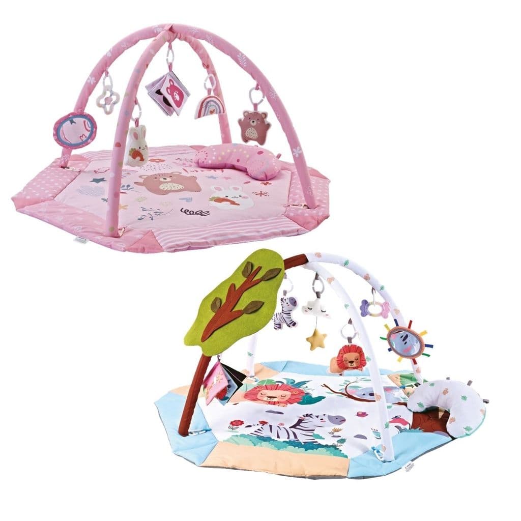 Tapete De Atividade Bebê Cercado Ginásio Interativo 4x1 Brinquedo Sensorial Holiday Maxi Baby