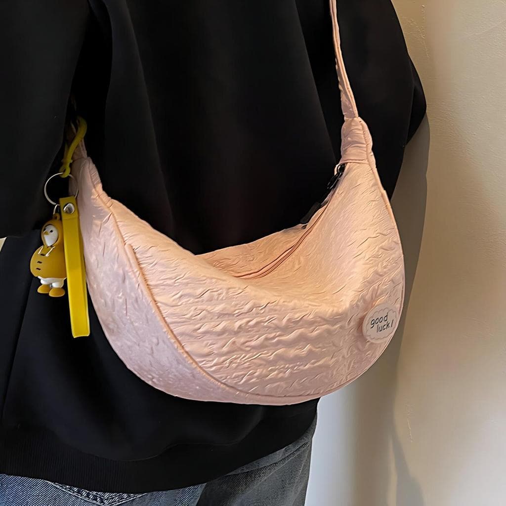 Bonito All-Match nicho lona pequeno saco feminino 2026 nova bolsa feminina versão coreana Cross-corpo saco moda um ombro