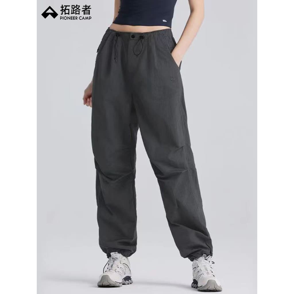 Pioneer paraquedista calças femininas verão ao ar livre estilo funcional macacão preto solto Leggings calças retas