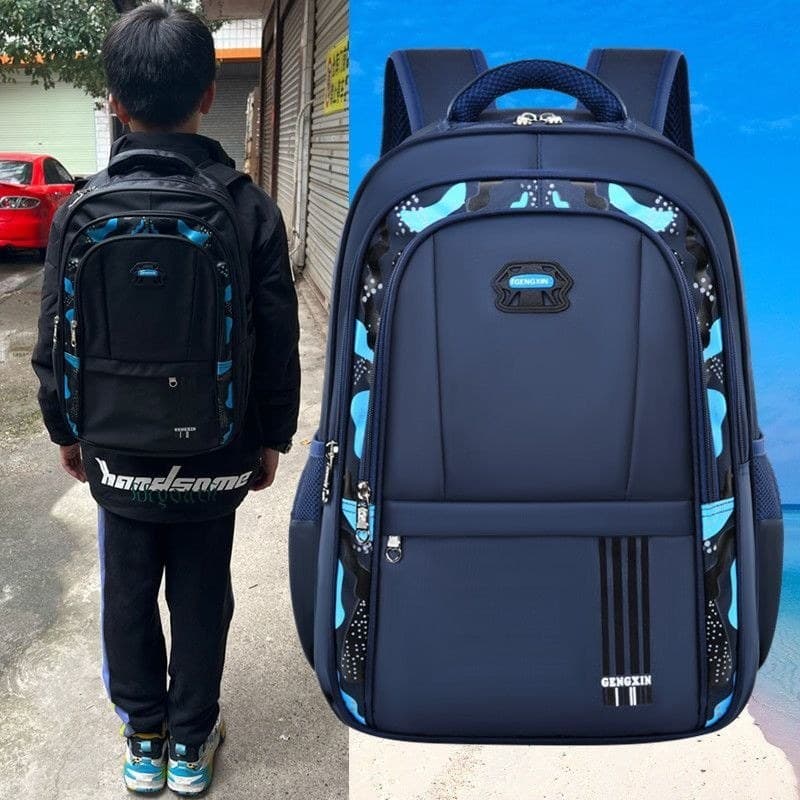 Mochila escolar para meninos, terceira quarta série, sexta série, estudantes do ensino fundamental, ensino médio#书包男童三四五