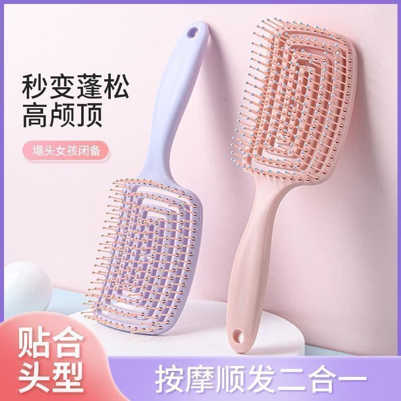 Pente superior fofo de caveira alta, ferramenta útil para mulheres, estilo de cabelo longo especial, massagem grande, Ai