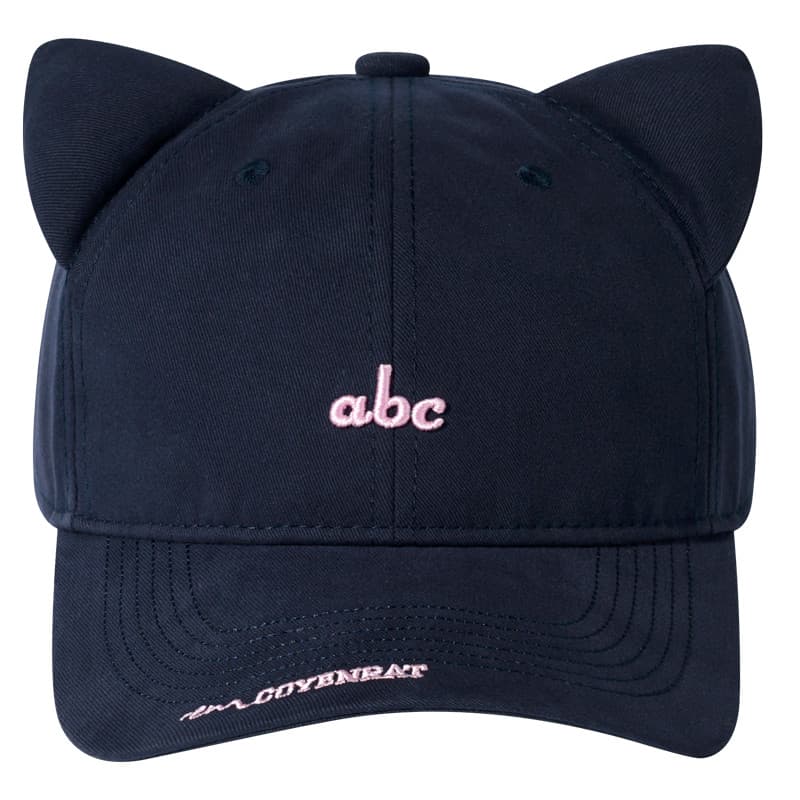 boné bone feminino Japonês bonito orelhas de gato ferramentas Retro bordado boné de beisebol feminino versão coreana Ca