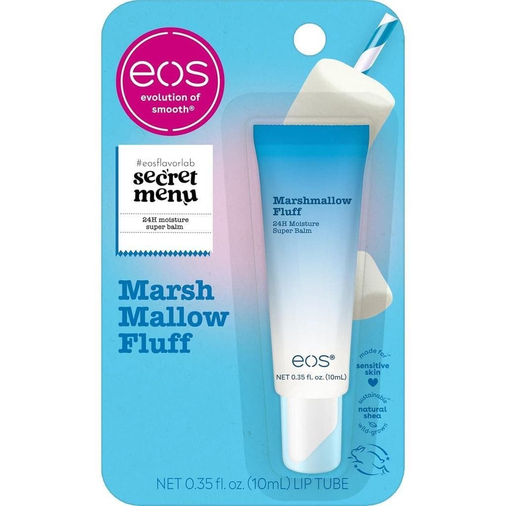 Bálsamo Labial Super Hidratante eos24H - Textura de Veludo de Marshmallow, Máscara Labial, Hidratante, Cuidado Labial, E