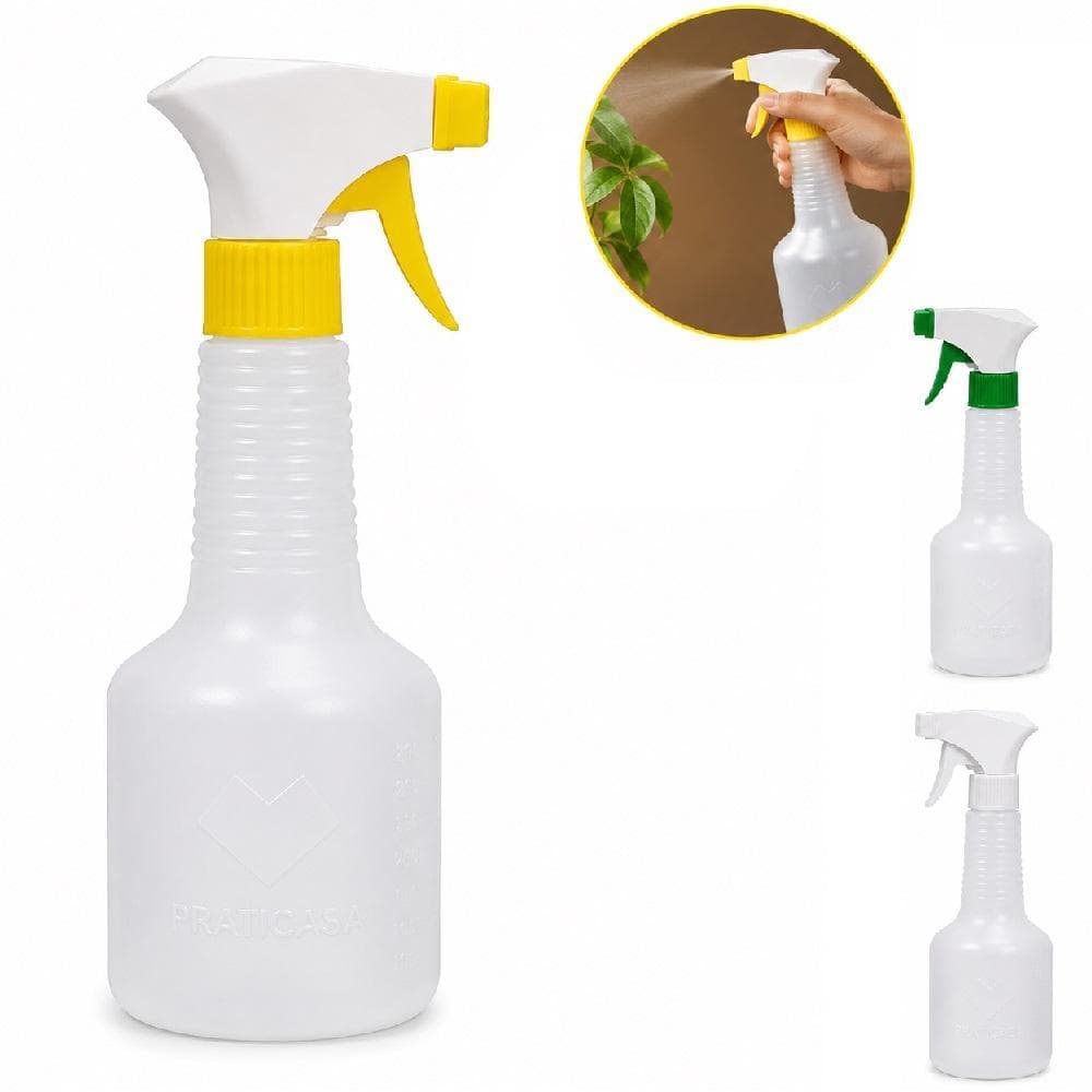 BORRIFADOR 500ML MANUAL SPRAY MULTIUSO GATILHO PULVERIZADOR PARA JARDIM PLANTAS LIMPEZA ÁGUA E SABÃO FRASCO RESISTENTE
